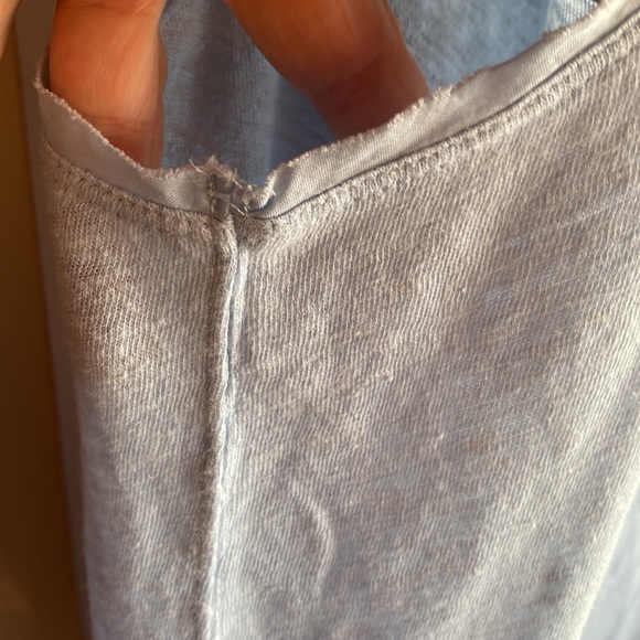 Free People NWT Love Language Oversized Sleeveless Linen & Cotton Tank small - Picture 9 of 13